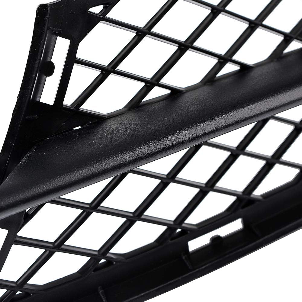 AMOPA CORP – Cubierta de rejilla delantera negra mate para rejilla de ventilación de luz antiniebla compatible con BMW Serie 3 E90 Sedan E91 Wagon