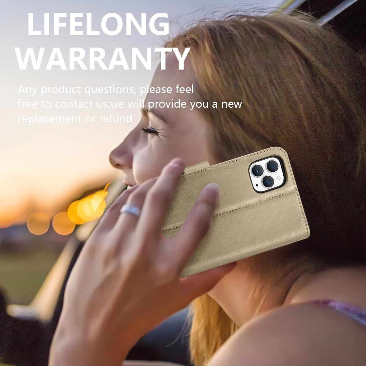 Funda tipo cartera para iPhone 11 Pro Max, de piel sintética, magnética, con soporte para tarjeta de crédito, soporte y funda a prueba de golpes