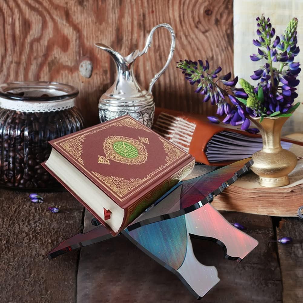 ikasus Molde de silicona para soporte de libros, moldes de fundición de resina, para música y estantería, molde de silicona para libro de lectura,