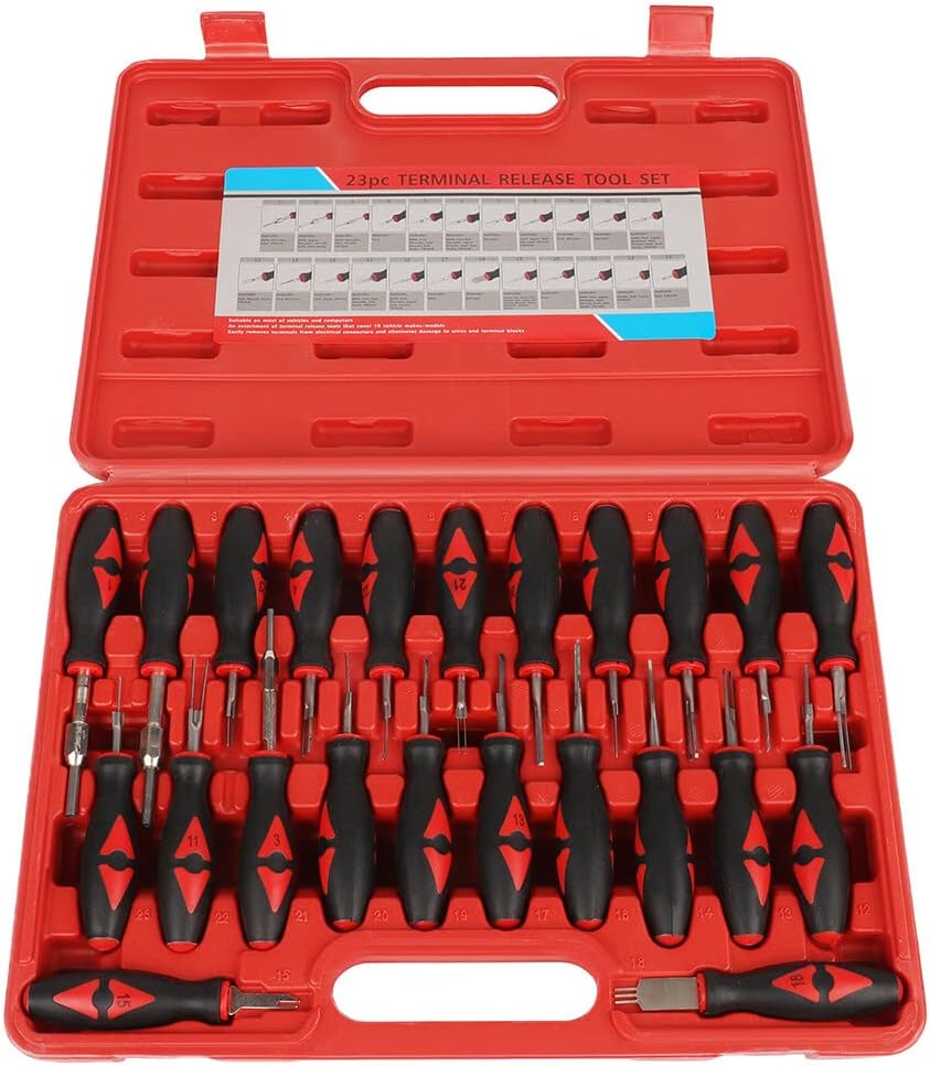 SCITOO Kit de herramientas de extracción de conector eléctrico de liberación de terminales universales de 23 PCS