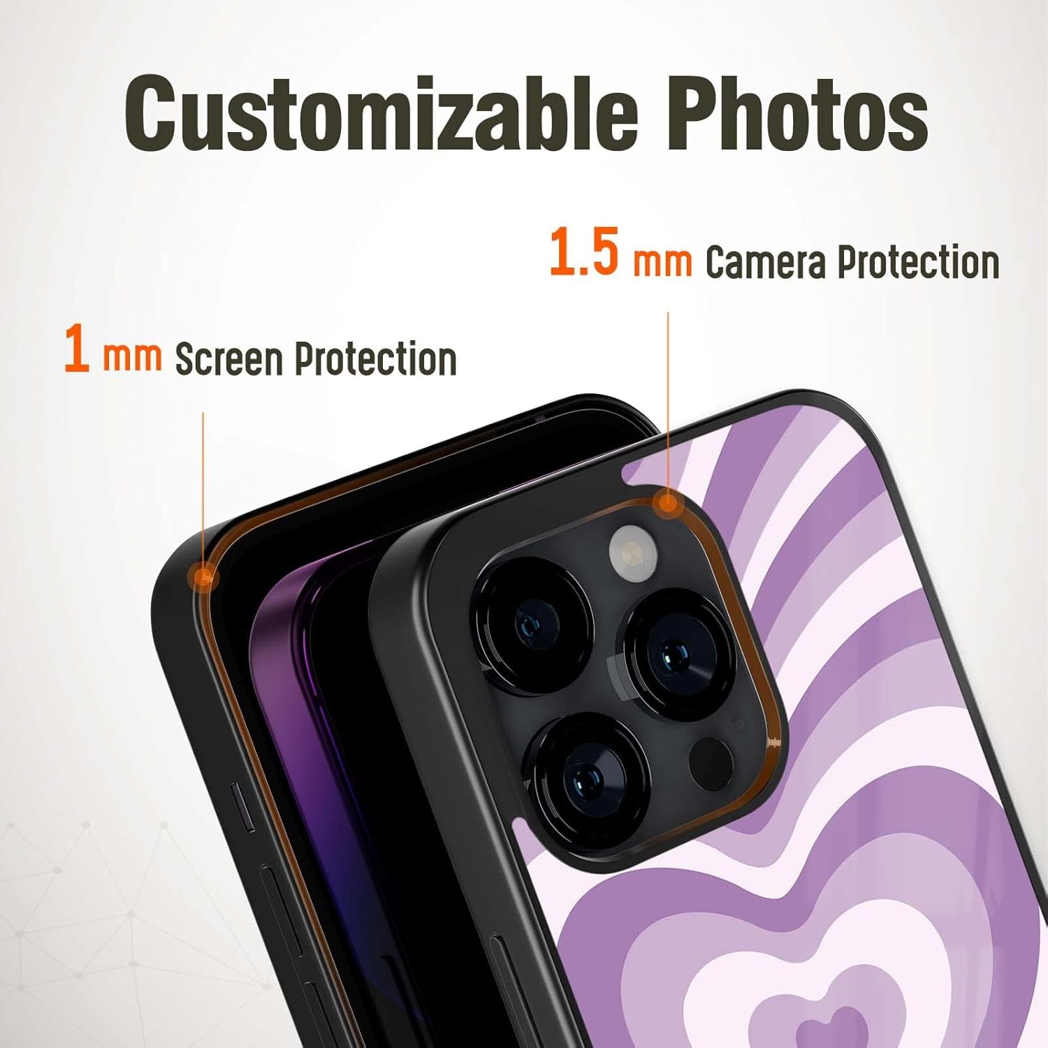 Love Hearts – Fundas de teléfono a la moda, lindas para niñas, estéticas, para iPhone 11, 12, 13, 14 Pro Max Plus Mini Xr Xs, Samsung Note 7, 8, 9,