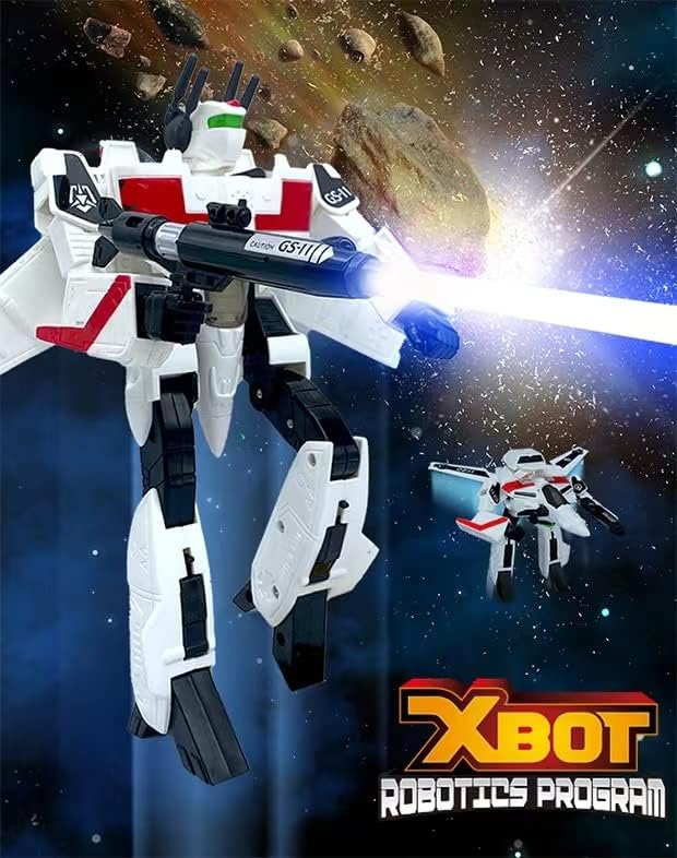 Happy-Well Robotech Hyperspace Fortress 7 Skeleton Fighter VF1 Modelo Arcadia Habilidades hechas a mano Mezcla Hasegawa 0d (Amarillo)