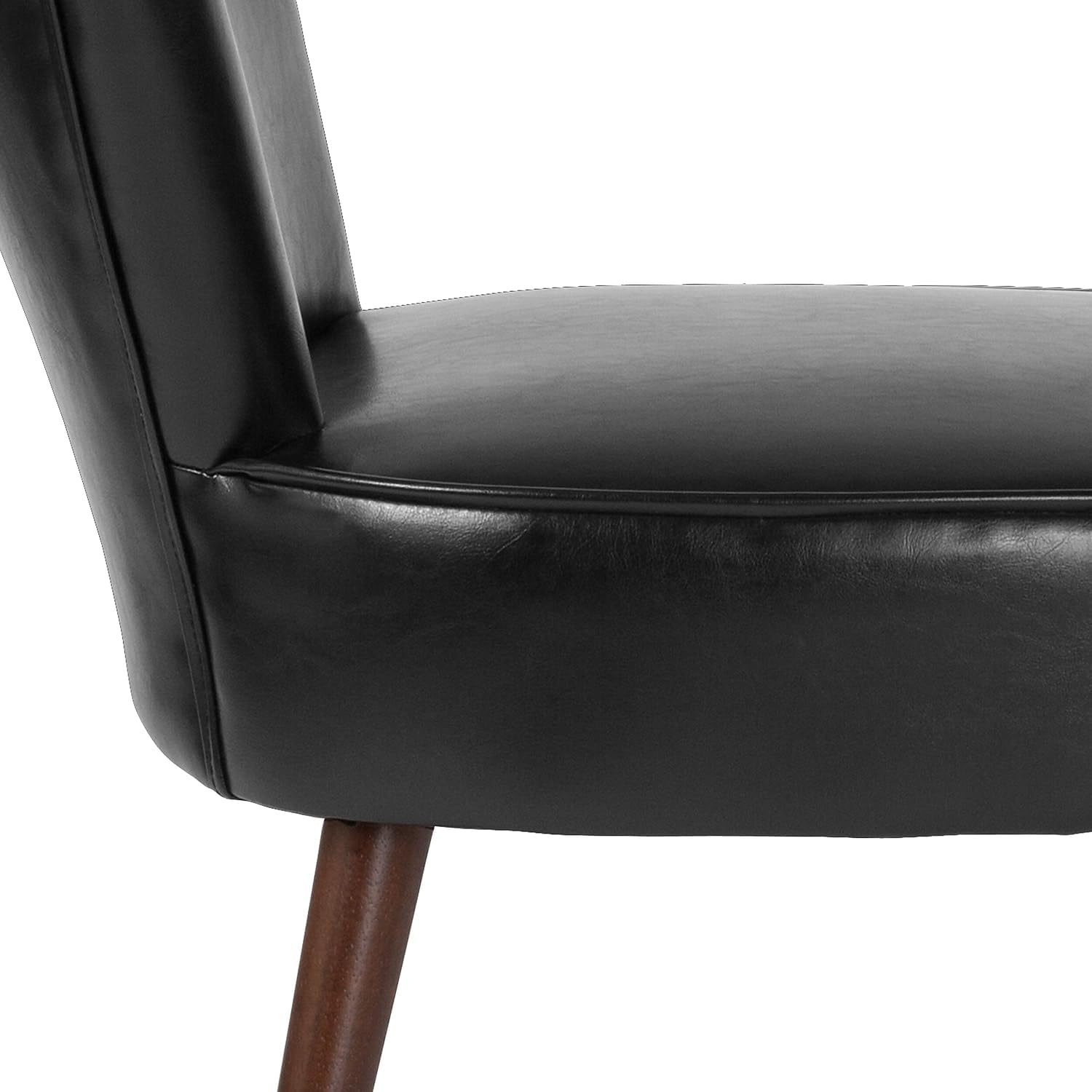 Flash Furniture HERCULES Holloway Series Black LeatherSoft Silla retro