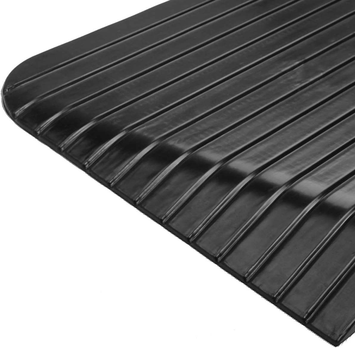 Rampa de umbral de goma sólida de 4 pulgadas para silla de ruedas, scooter y puerta, 1 paquete de 35.5 x 24 x 4