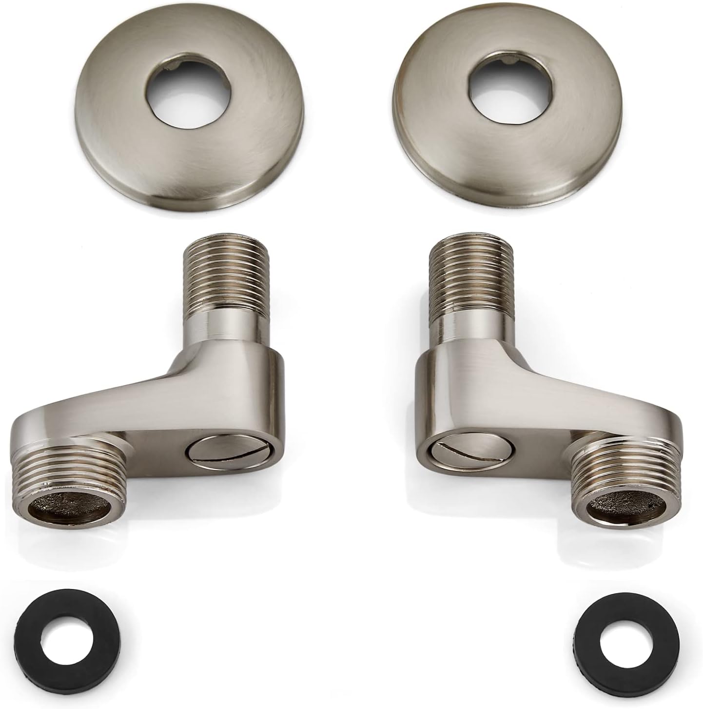 gotonovo Clawfoot – Grifo para bañera de 3-38 pulgadas, con patas de garra, brazo oscilante, ajustable, níquel cepillado, utilidad comercial,