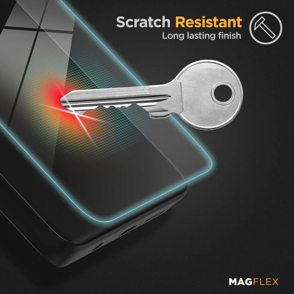 MagFlex – Protector de pantalla para Samsung Galaxy S22 Ultra mate (compatible con sensor de huellas dactilares) antirreflejos, flexible, a prueba