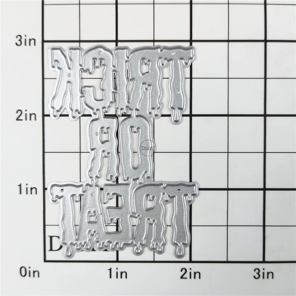 DzIxY Troqueles de corte de metal para Halloween para hacer tarjetas, kit de álbumes de recortes, papel de relieve, troquelados, plantillas de