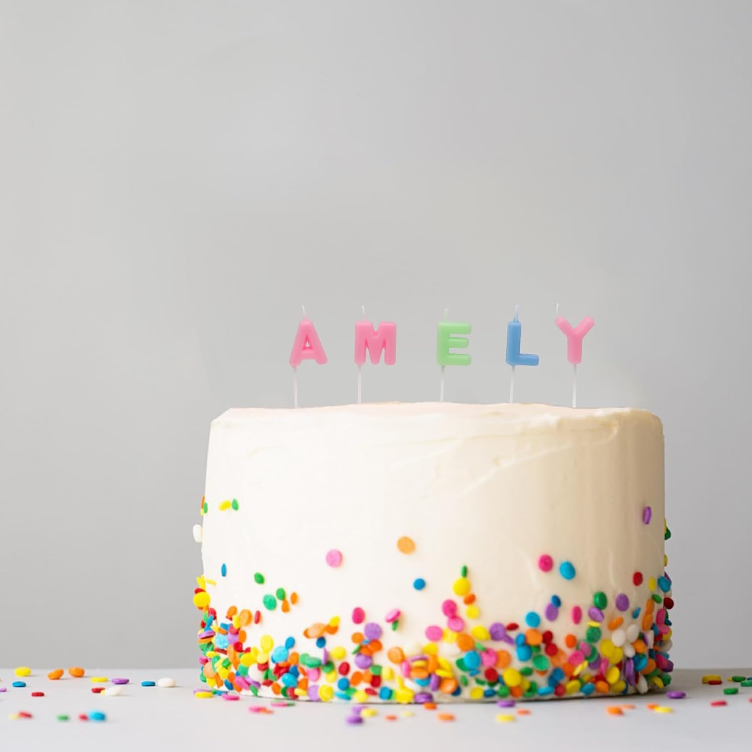 Letras de velas de cumpleaños, velas de cumpleaños, velas de letra I, velas del alfabeto, decoración de letras, personaliza tu pastel con tu nombre,