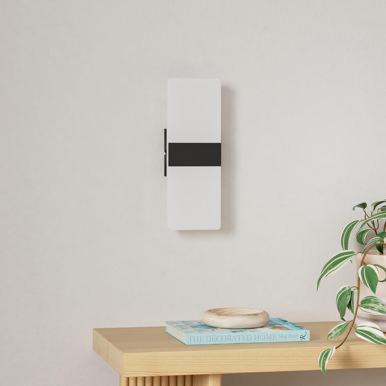 TRLIFE Apliques de pared LED regulables, apliques de pared modernos de 4 colores de temperatura de 12 W, juego de 2 luces de pared regulables para