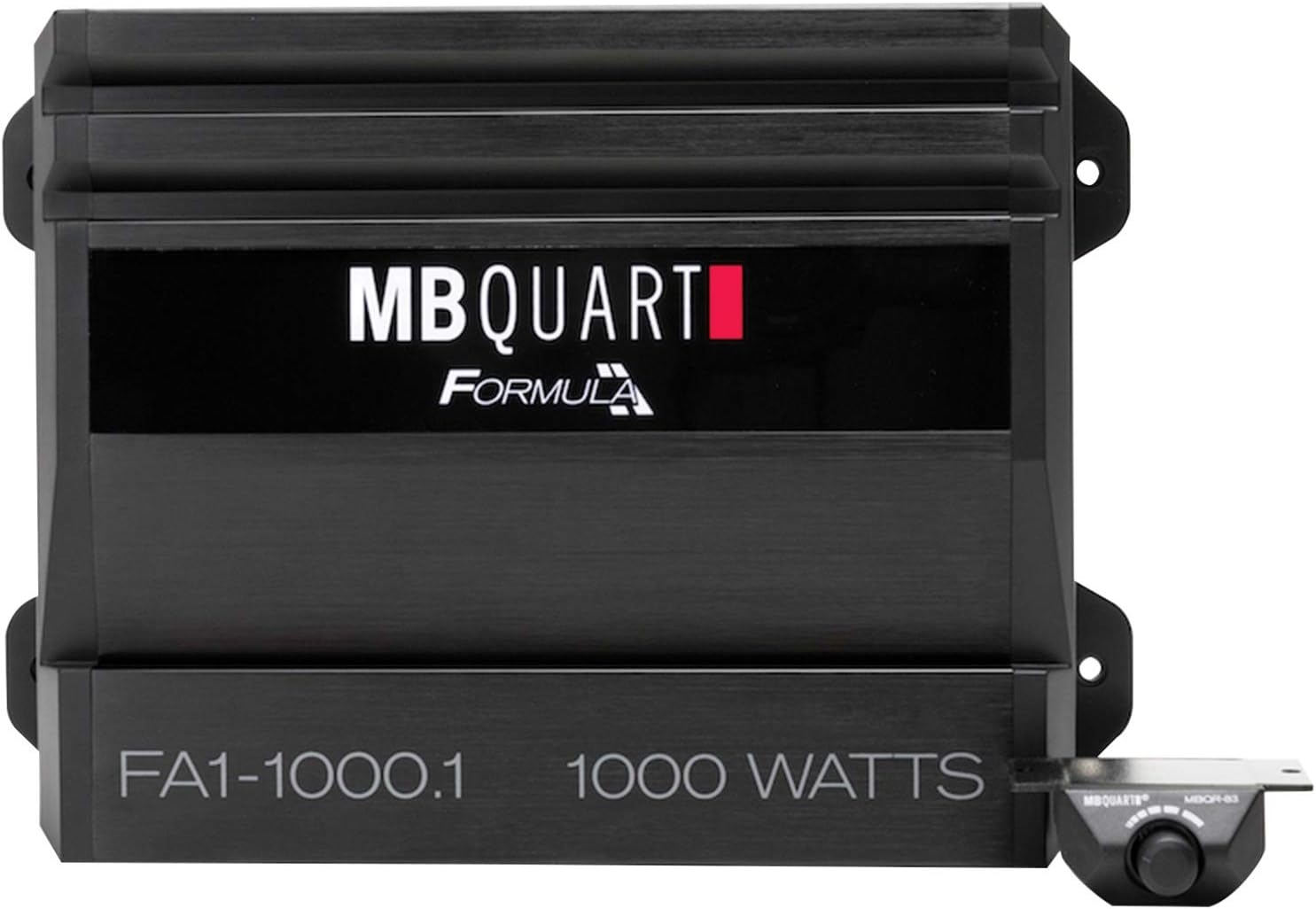 MB Quart FA1-1000.1 Amplificador de audio para automóvil de canal mono (negro) – Amplificador clase SQ, 1000 vatios, estable de 1 ohmio, cruce