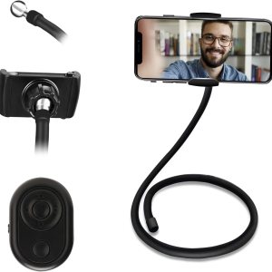 Soporte de cuello de cisne para teléfono celular con abrazadera, soporte perezoso, soporte para teléfono para cama, soporte de montaje flexible para Soporte de cuello de cisne para teléfono celular con abrazadera, soporte perezoso, soporte para teléfono para cama, soporte de montaje flexible para