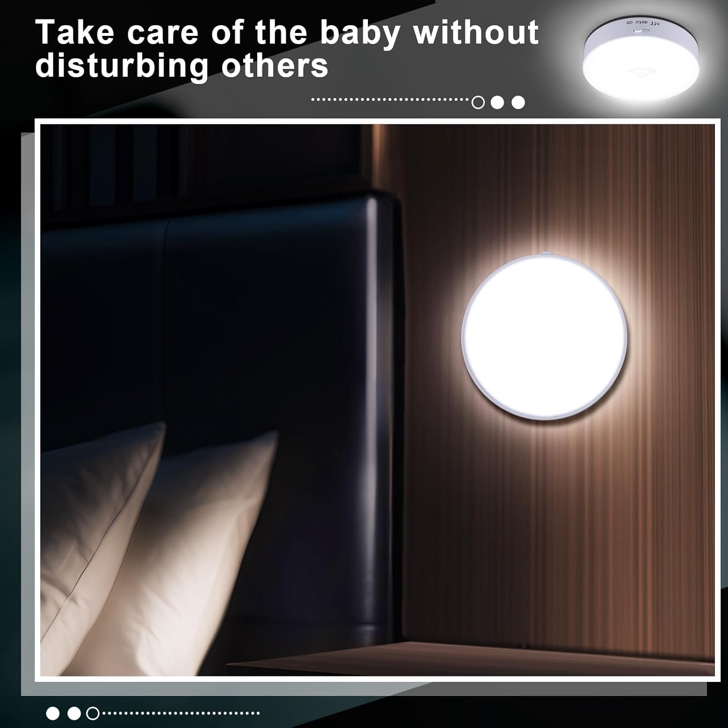 24 piezas de luz recargable con sensor de movimiento, estética, automática, inalámbrica, para escalera, debajo del gabinete, luces de noche