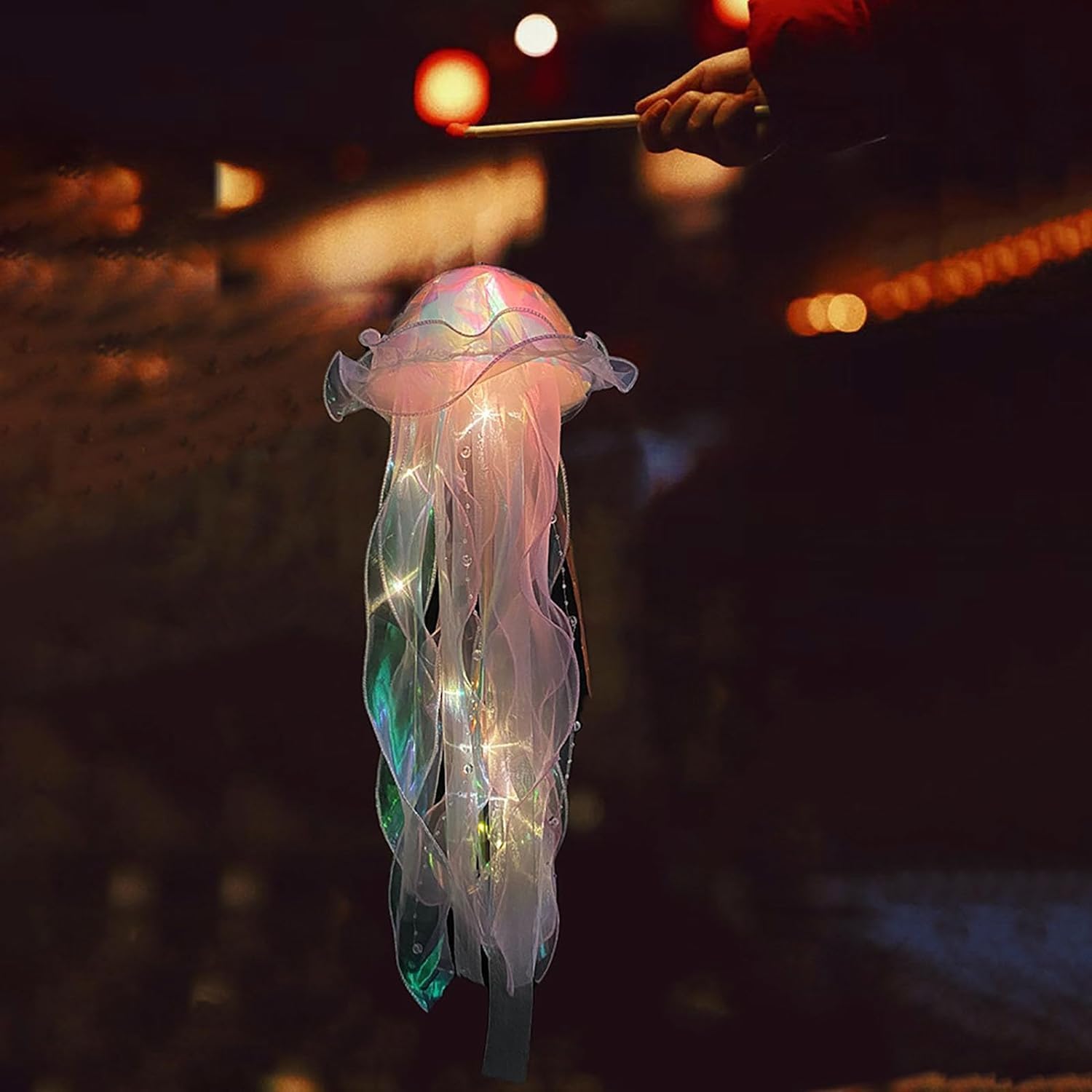 Luces colgantes de medusas para dormitorio, luces de medusa, accesorios de Nochevieja, faroles de medusas, decoraciones de Nochevieja, accesorios de