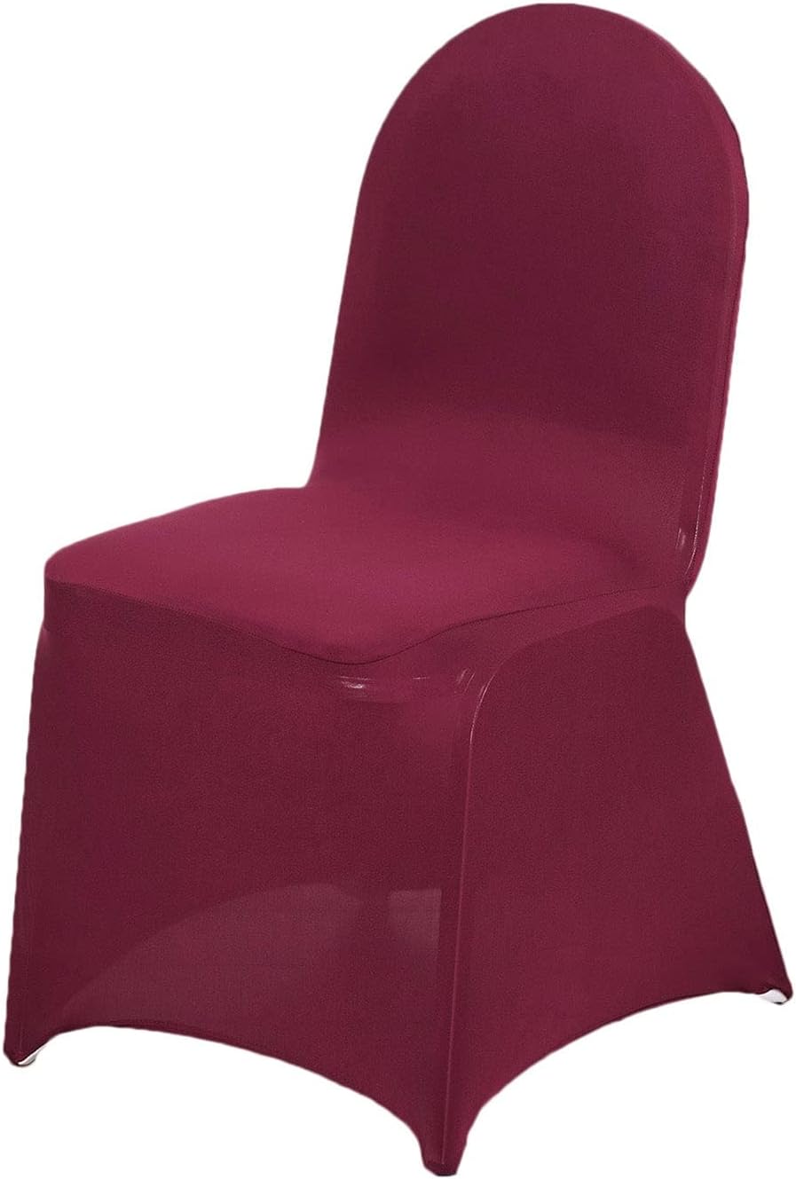 Efavormart – 100 fundas para sillas de banquetes de elastano elástico color burdeos, fundas para eventos, bodas, fiestas, banquetes y catering