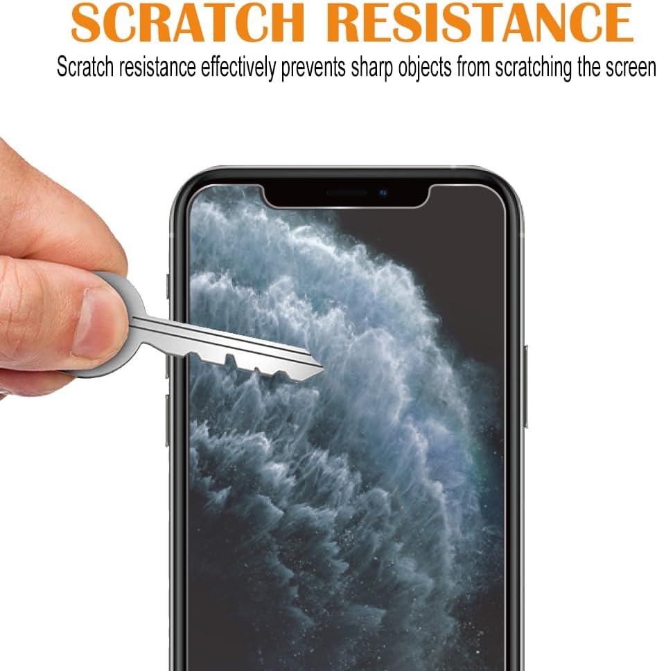 Xréel Platinum Shield compatible con iPhone 11 Pro Max, protector de pantalla de vidrio templado y protector de lente de cámara (paquete de 3),