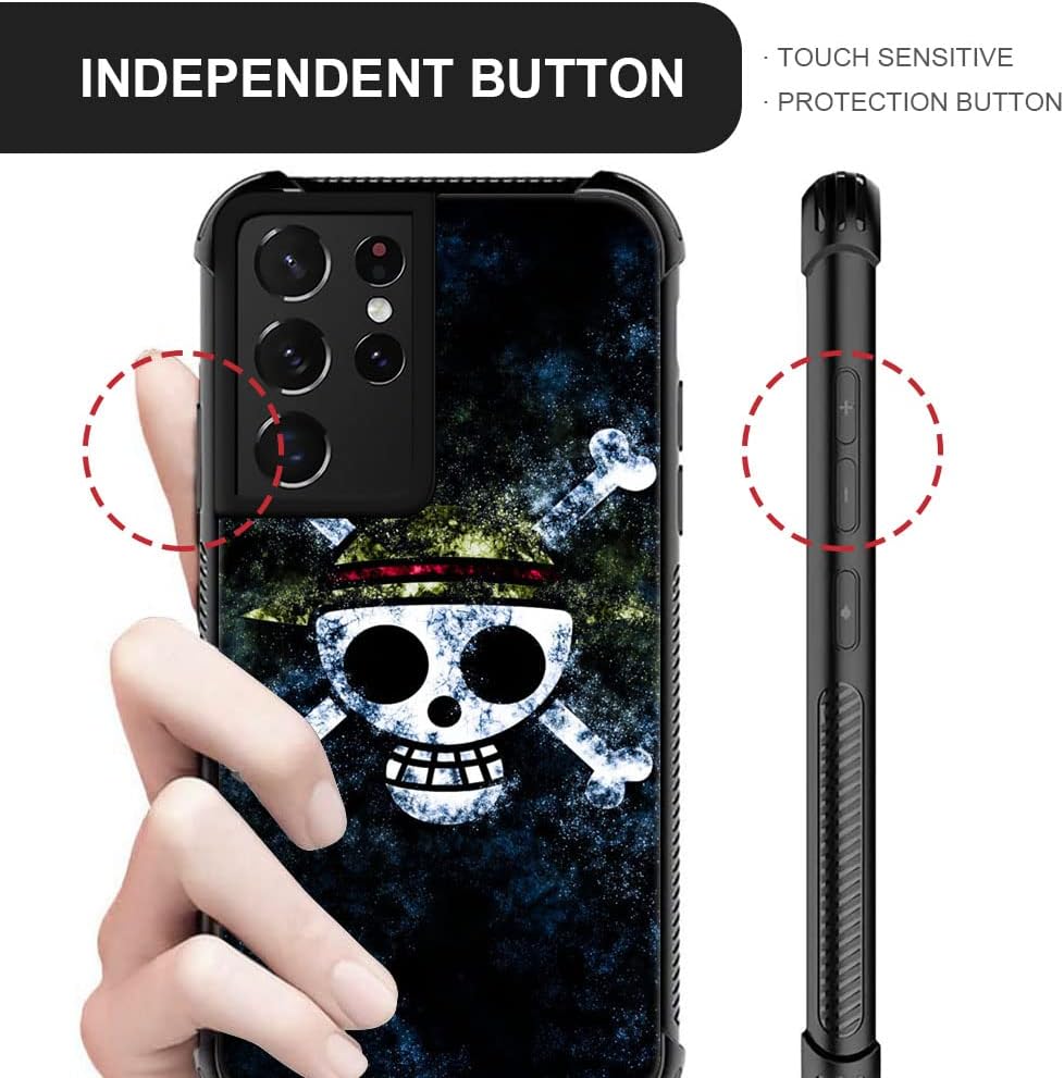 DJSOK Funda compatible con Samsung Galaxy S23 Ultra, diseño de huesos con sombrero, diseño de patrón retro para Samsung Galaxy S23 Ultra, a prueba