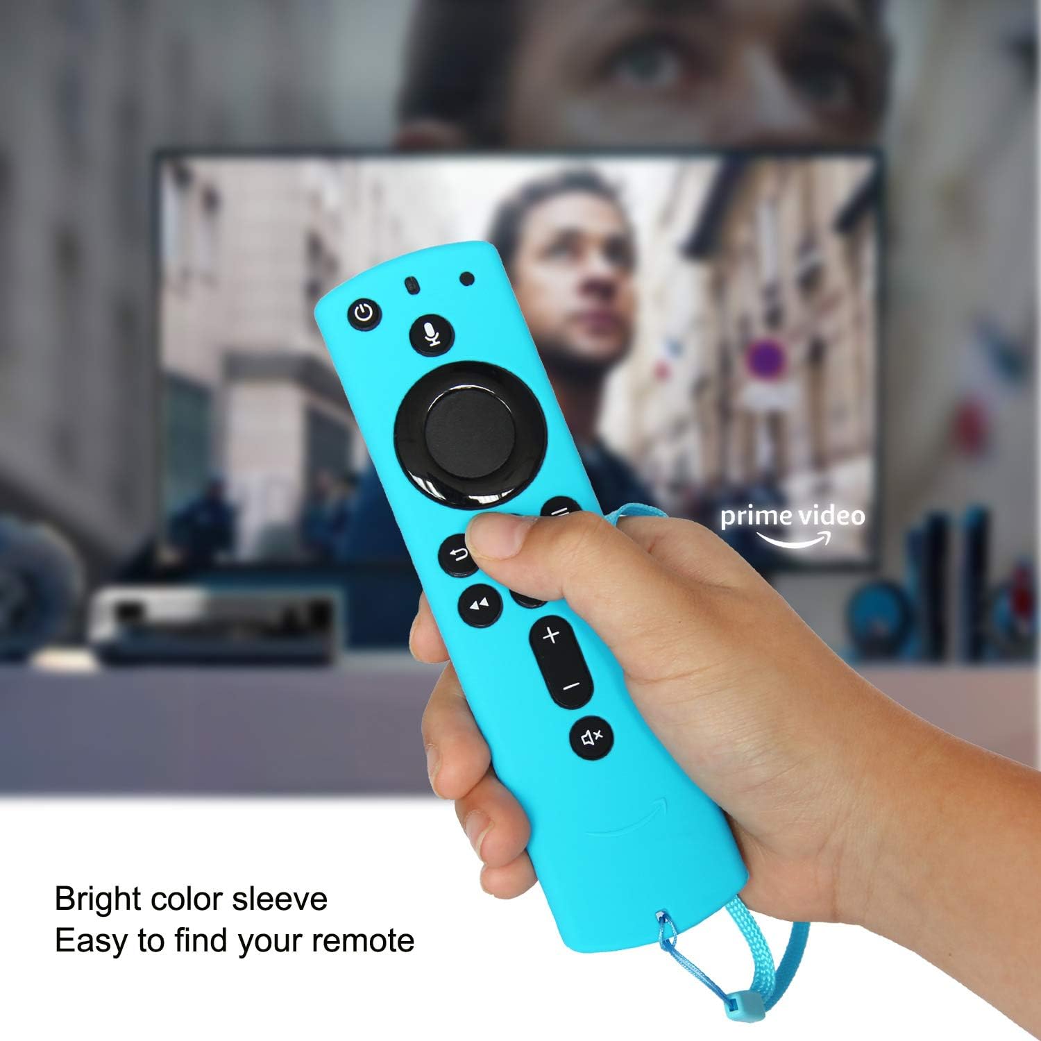 Pinowu Funda para Fire TV Stick 4K compatible con la nueva cubierta de control remoto de voz Alexa de 2 generación (paquete de 2 turquesa y morado)