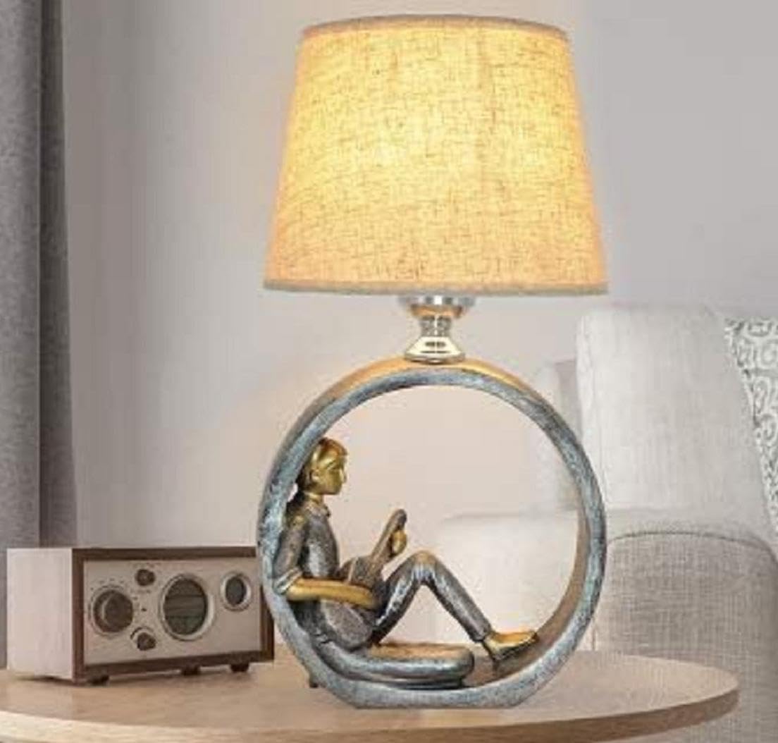 Lámpara romántica para niños, luz de lectura simple y moderna, lámpara de mesa LED para estudio de hotel, con interruptor de atenuación, decoración