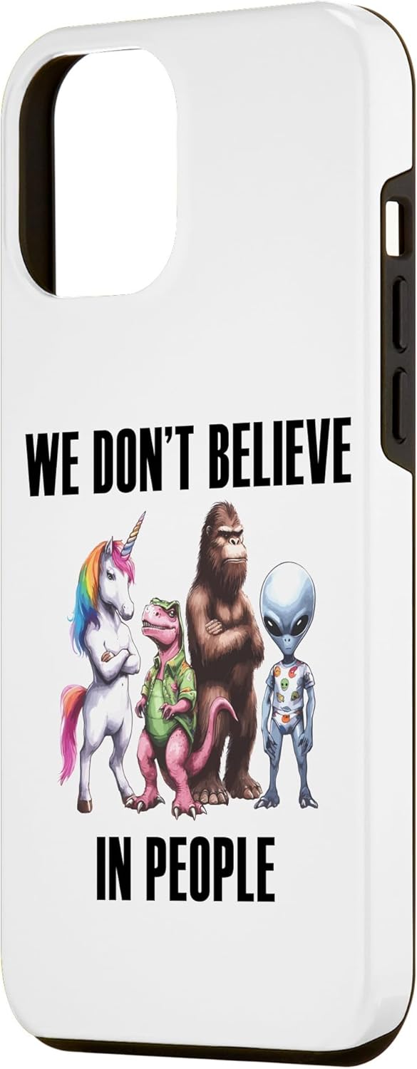 Funda para iPhone 14 Pro Max Unicornio Bigfoot Dinosaurio Alien Misteriosos Seres Legendarios