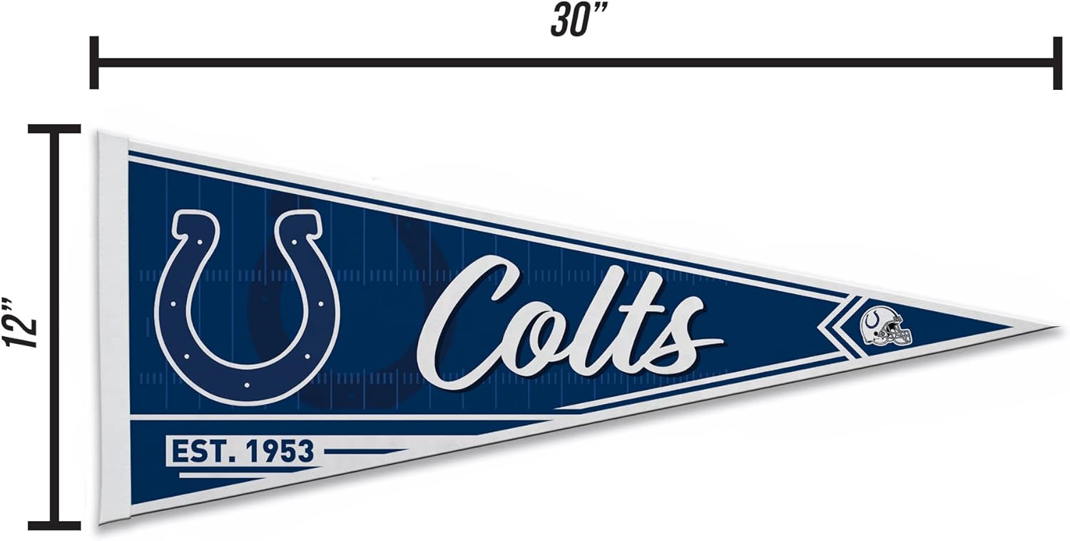 Rico Industries NFL Football Classic 12″ x 30″ Felt Wall Décor Pennant – Great for HomeBed RoomMan Cave Décor
