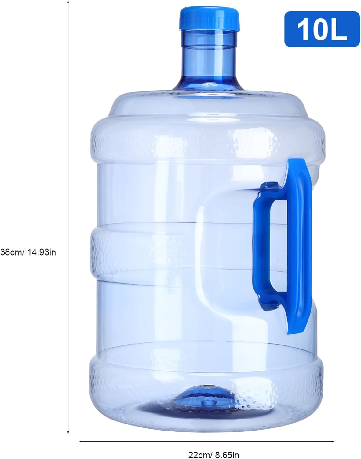 MAGICLULU Contenedor de agua con tapa para acampar, deportes al aire libre, viajes, 1 uds