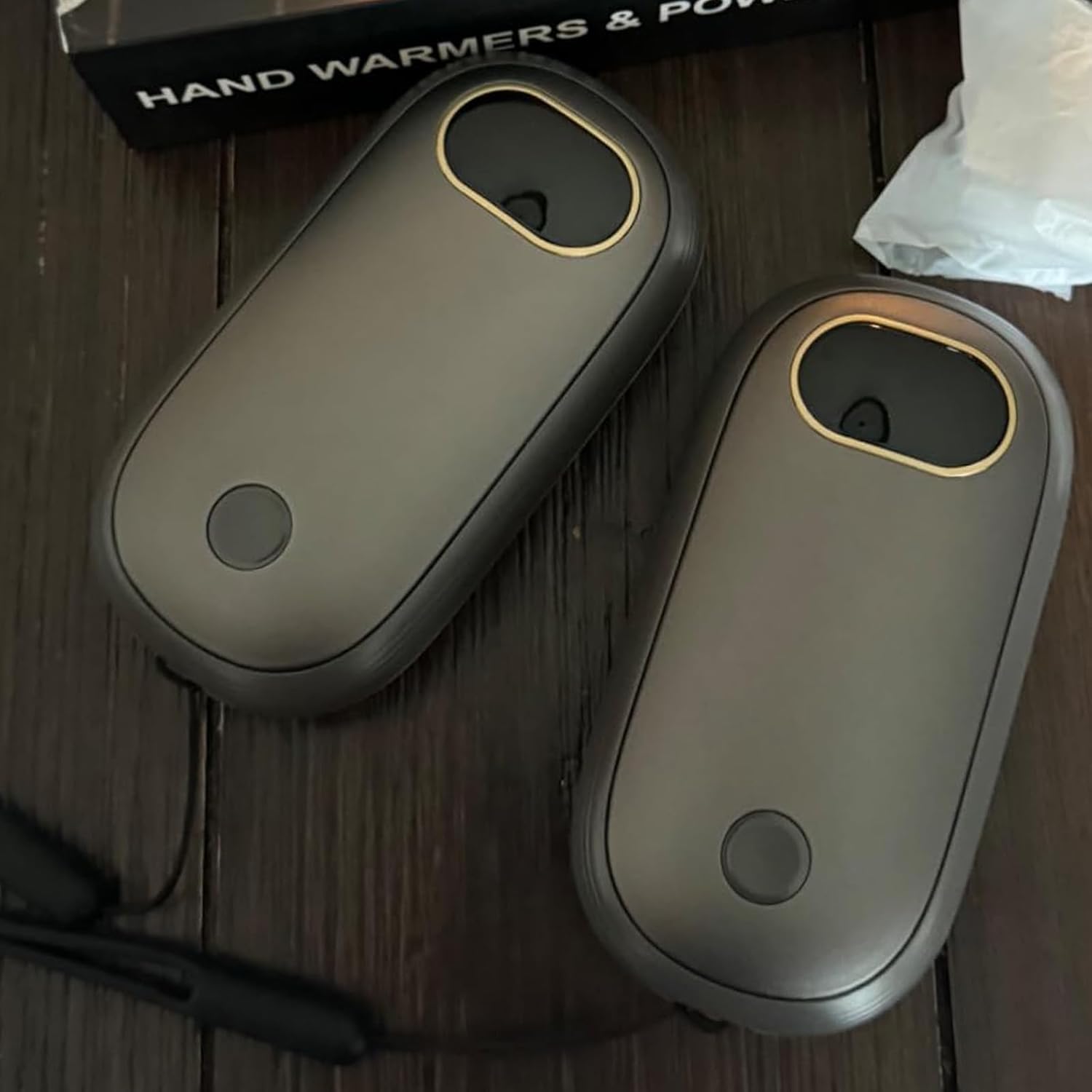 Calentadores de manos recargables, calentador de manos eléctrico de 14000 mAh, paquete de 2 unidades de calefacción de doble cara, 17 horas de calor
