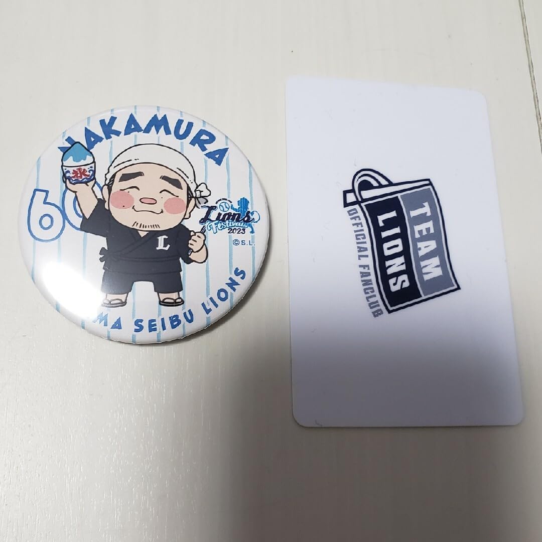Saitama Seibu Lions Takeya Nakamura Player 2023 Blue Sky & Summer Secret Can Badge