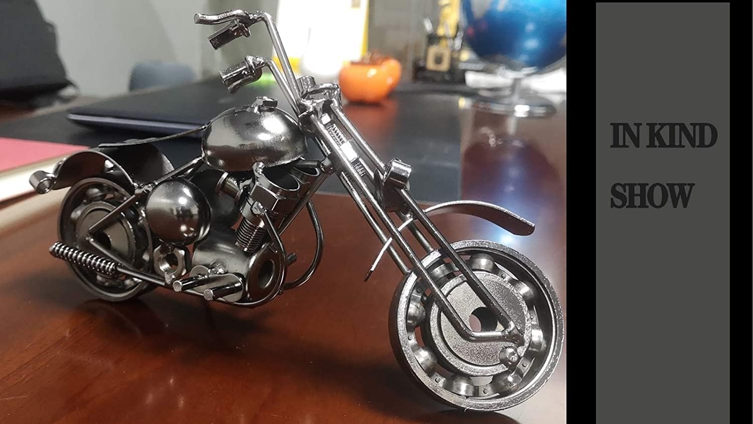 Adorno de motocicleta modelo de motocicleta retro modelo de motocicleta de hierro adorno de escritorio