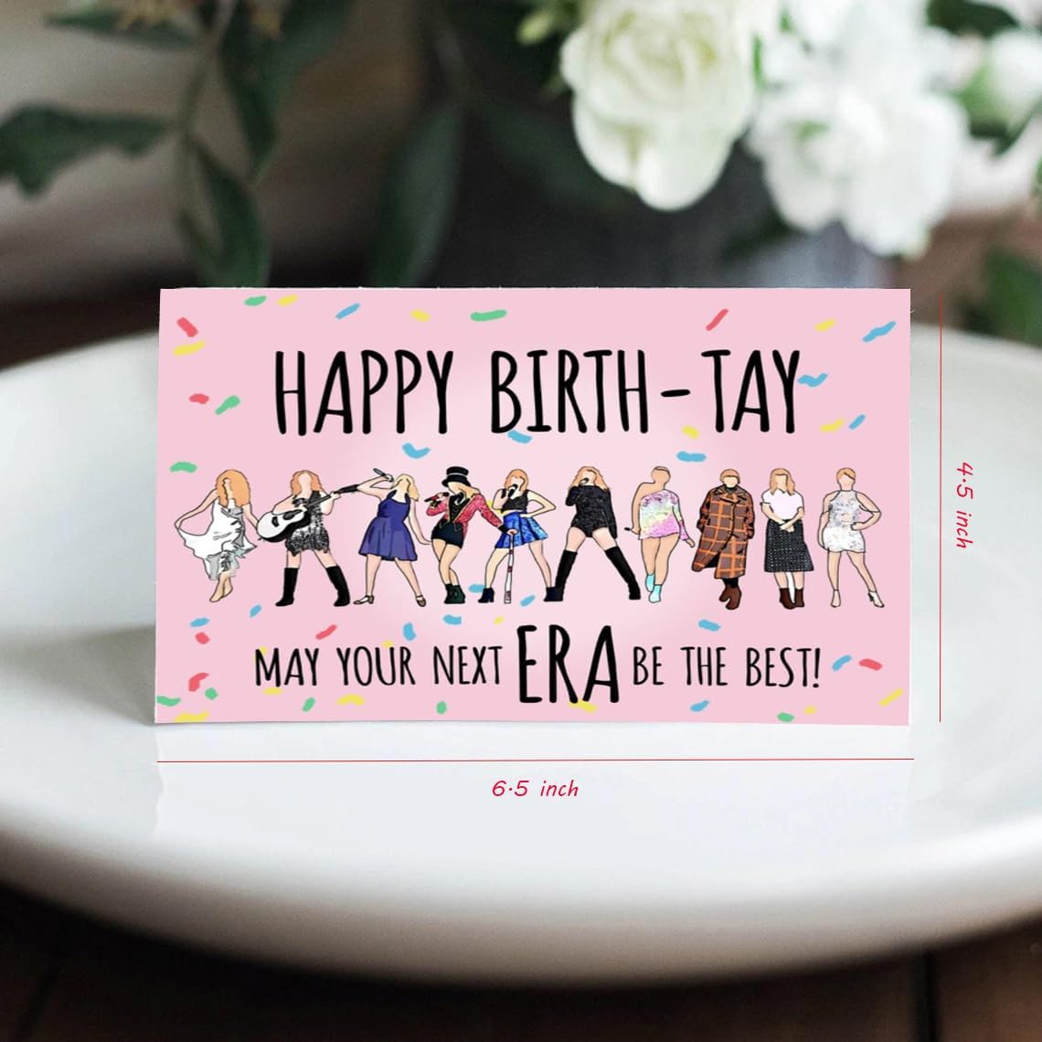 Divertidos estilos de tarjetas de cumpleaños, estilo plegable de la era de la cantante, gran regalo de cumpleaños para mujeres, niñas, él, hombres
