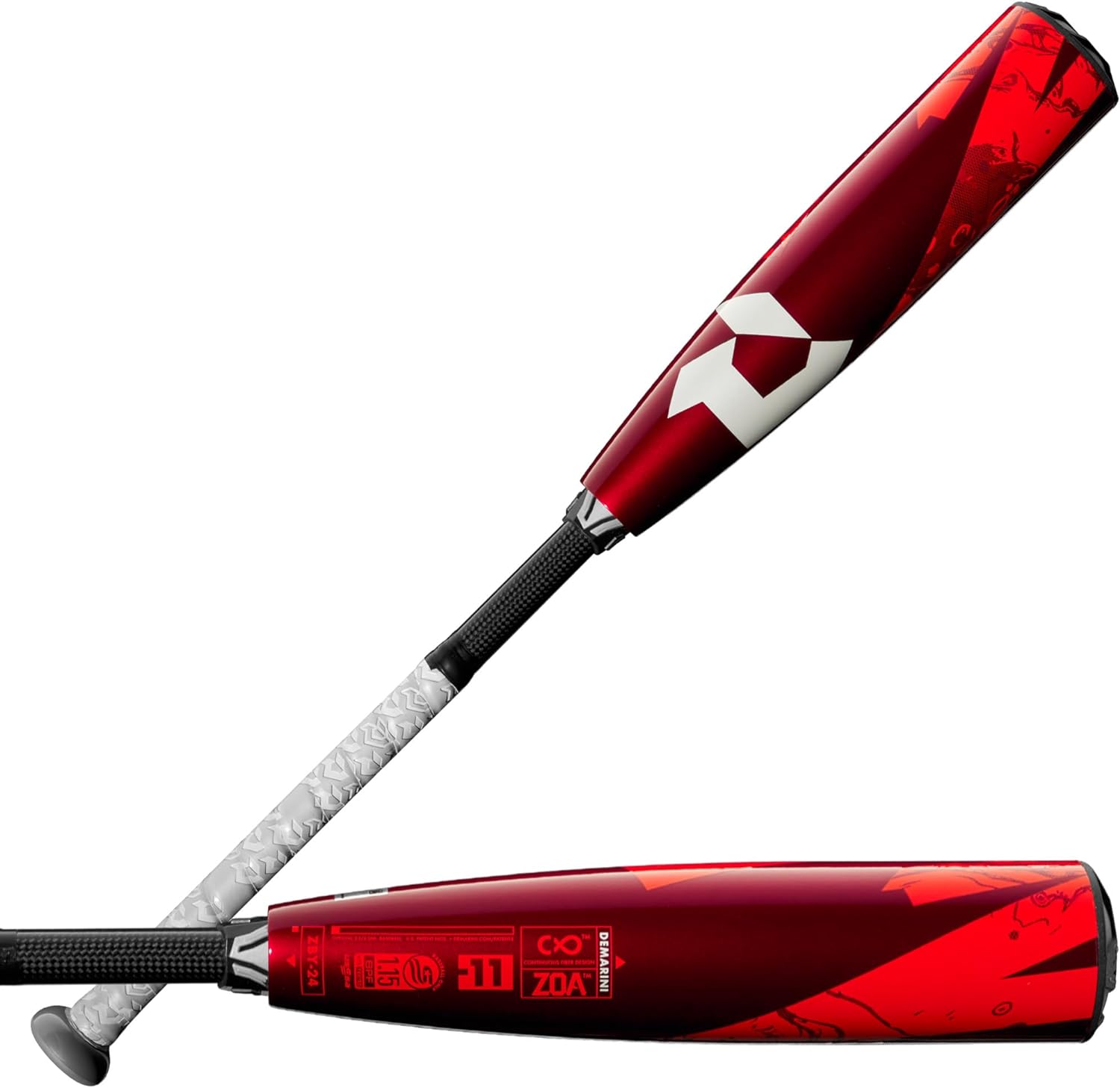 DeMarini Zoa JBB (-11) 2024 Bates de béisbol USSSA de 2  pulgadas, 26 pulgadas, 27 pulgadas, 28 pulgadas