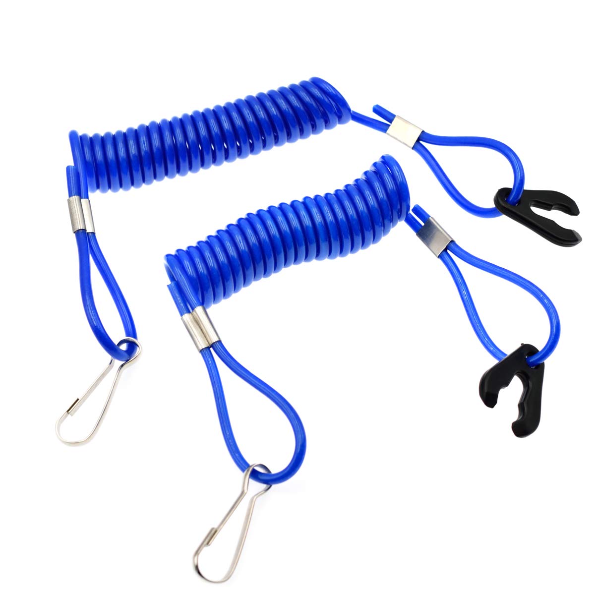 2 unids fuera de borda de encendido del motor de emergencia PWC Jet Ski WaveRunner Key Lanyard Stop Kill Switch Seguridad para Yamaha