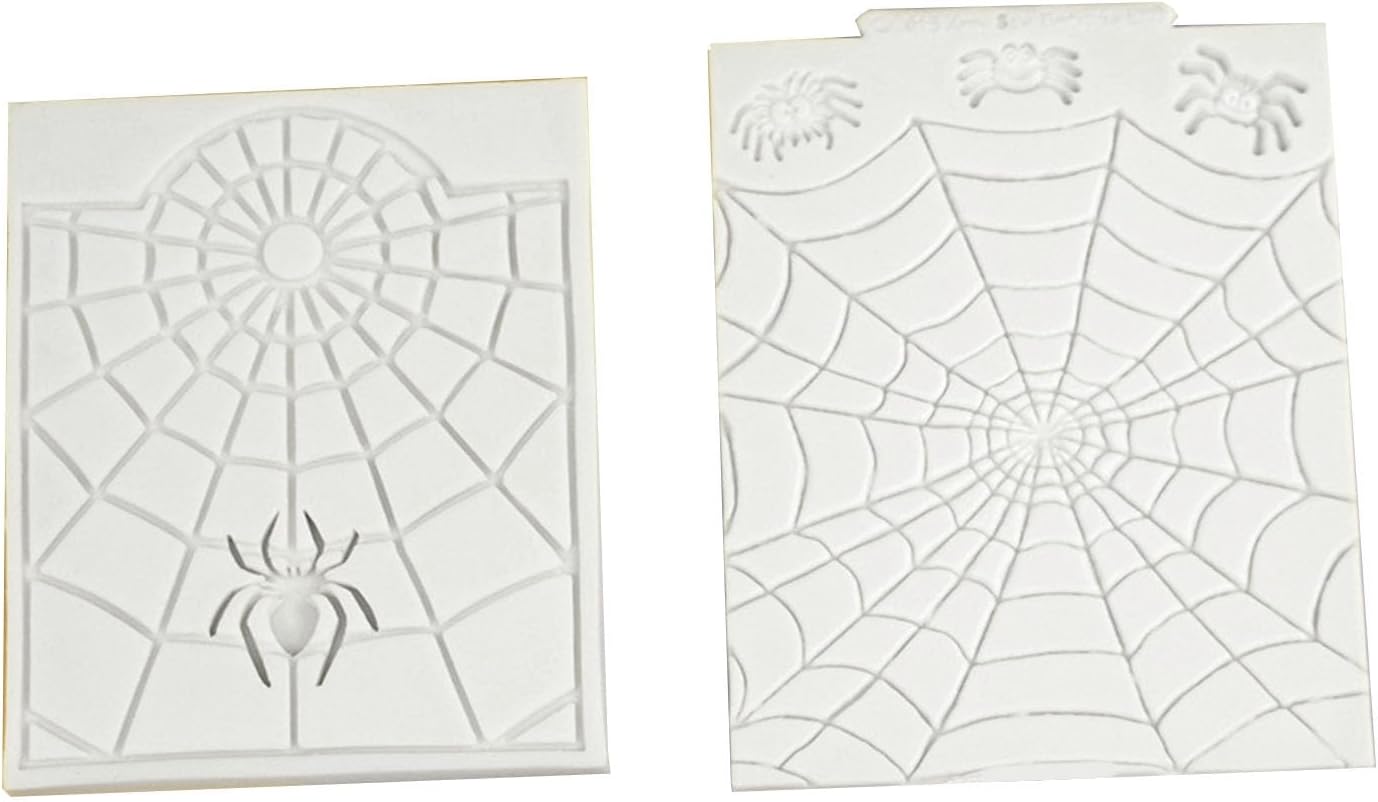 Molde para hornear de Halloween, arañas, telarañas, silicona, Sugarcrafts, molde de resina para tartas, decoración de fondant, telarañas, molde de