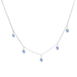 Natural Moonstone Pear Drop Necklace, 925 Sterling Silver Boho Jewelry For Women 16 + 2 Inch Adjustable (Moonstone) Natural Moonstone Pear Drop Necklace, 925 Sterling Silver Boho Jewelry For Women 16 + 2 Inch Adjustable (Moonstone)
