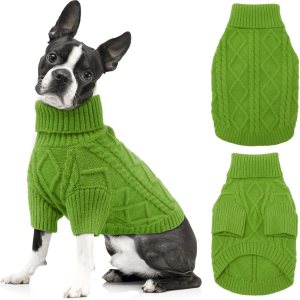EMUST Ropa para perros pequeños, suéter de otoño e invierno con mangas largas, suéter sólido y cálido para mascotas, suéter de cuello alto XL, EMUST Ropa para perros pequeños, suéter de otoño e invierno con mangas largas, suéter sólido y cálido para mascotas, suéter de cuello alto XL,