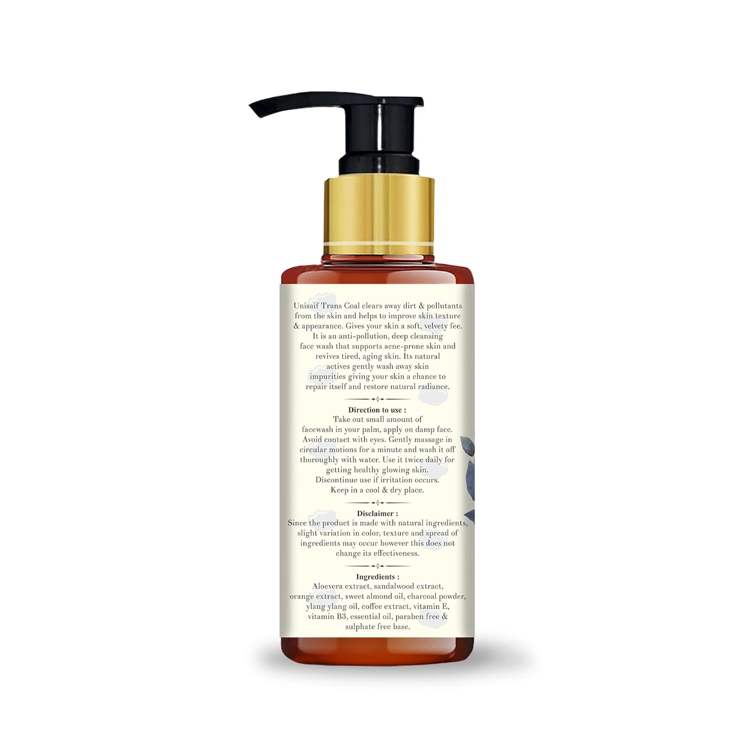 Unisaif Transcoal – Jabón facial de carbón natural para hombres y mujeres, lavado facial exfoliante para prevención del acné, control de aceite,
