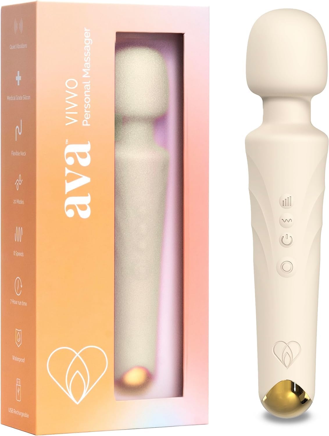 Ava Vibrador de varita sexual vibrador estimulador de clítoris Vibrador para mujer  Juguete sexual  Regalos para mujeres  20 patrones y 8