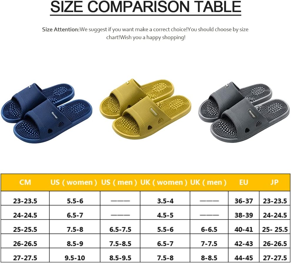 Pantuflas de masaje de acupresión para fascitis plantar para mujer, pantuflas de acupuntura, artritis, neuropatía, alivio del dolor, sandalias de