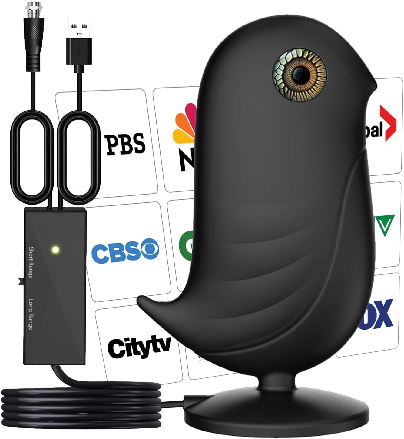 Dododuck Antena digital HD amplificada 2023 para Smart TV en interiores. Largo alcance de 500 millas, antena de TV para interiores y exteriores de