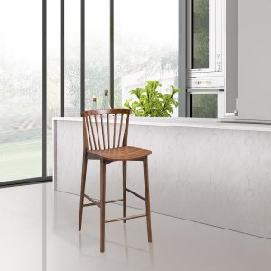 POLY & BARK Taburete de mostrador Ligna en nogal POLY & BARK Taburete de mostrador Ligna en nogal