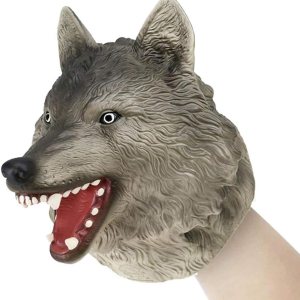 Gemini&Genius Marioneta de mano de animal para niños, figura de acción realista de goma suave, juguetes de juego de rol (lobo) Gemini&Genius Marioneta de mano de animal para niños, figura de acción realista de goma suave, juguetes de juego de rol (lobo)