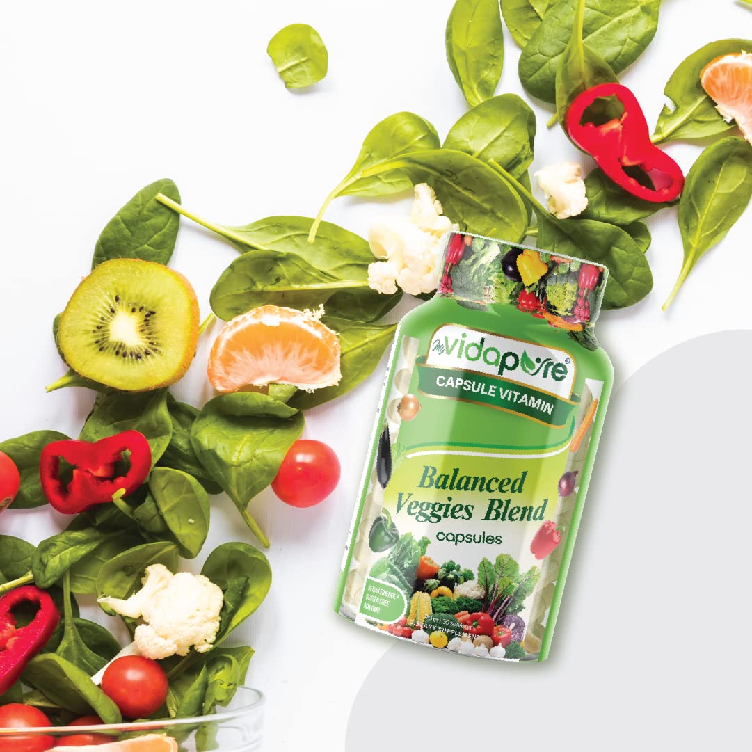 myVidaPure El paquete de frutas y verduras incluye 1 mezcla de frutas equilibradas y 1 vegetal, alimentos naturales integrales, superalimento rojo y
