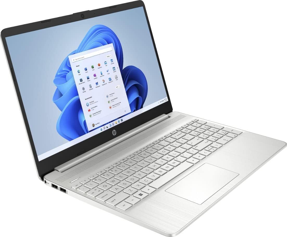 HP Laptop con pantalla táctil de 15.6 pulgadas 2023, procesador Intel Core i3-1115G4, 8 GB de RAM, SSD de 256 GB, gráficos Intel UHD, teclado