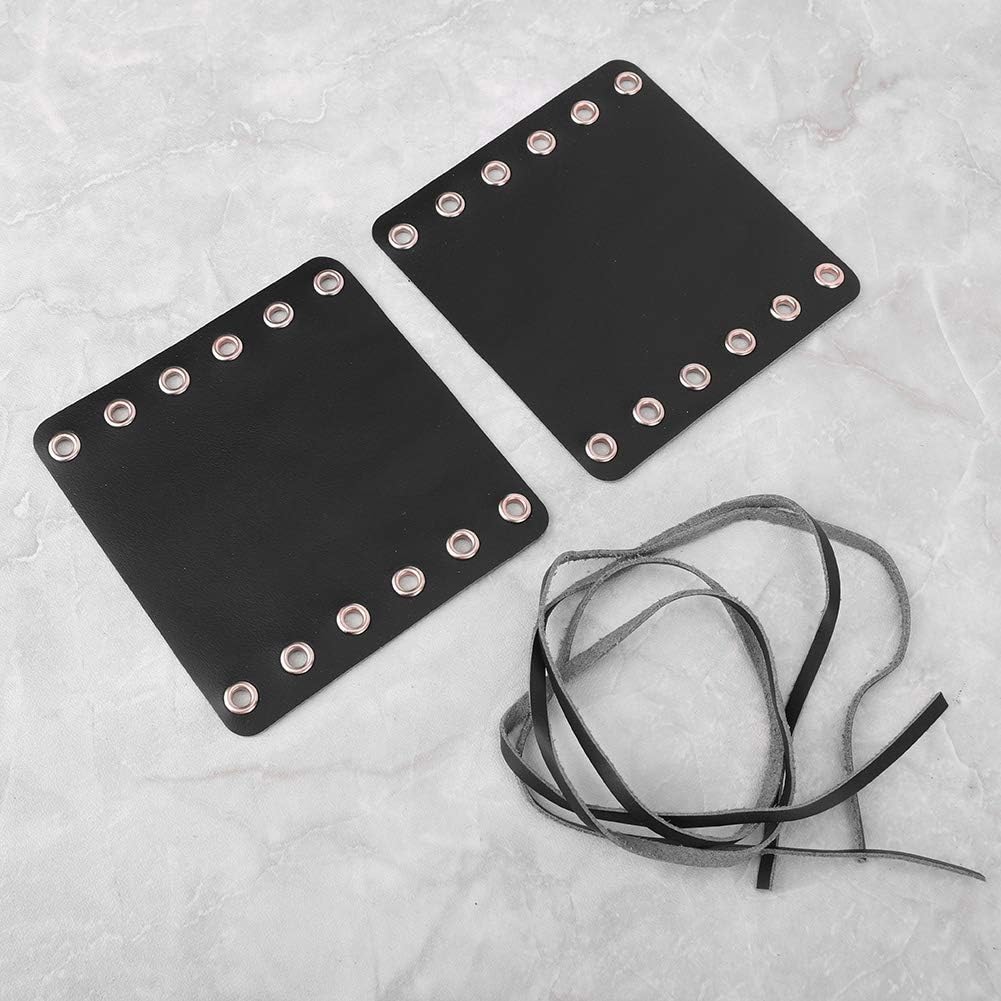 Agarres de manillar de motocicleta con cuero, cubiertas de agarre de mano Accesorios de modificación de motocicleta (negro)
