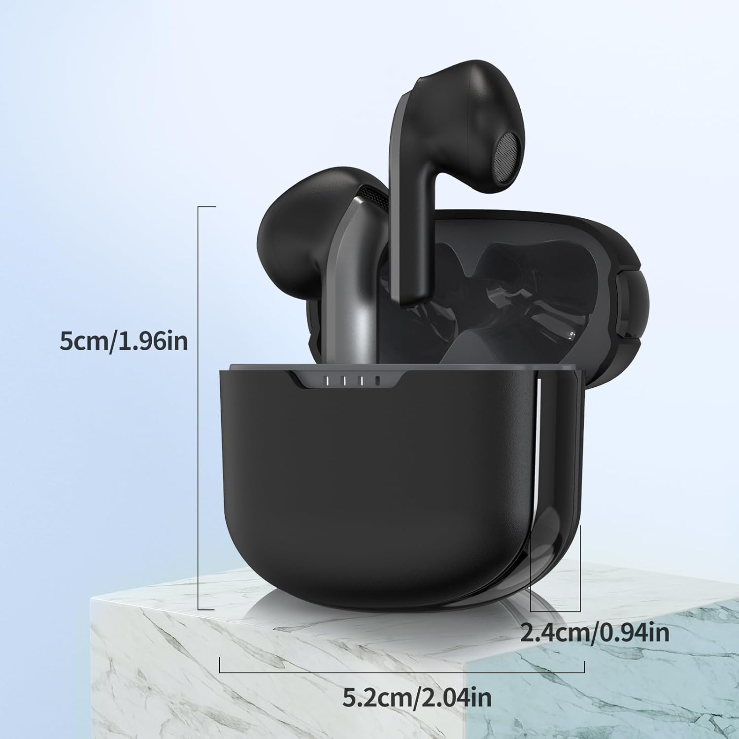 Auriculares inalámbricos Bluetooth con batería de 35 horas, sonido inmersivo en el juego, control táctil y música y llamadas para todos los