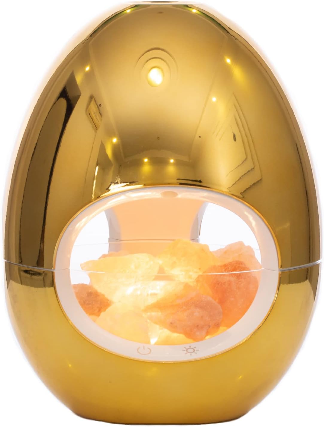 Eosphorus Lámpara de sal del Himalaya 2 en 1 y difusor de aceite esencial, difusor de fragancia de aromaterapia, humidificador vaporizador para