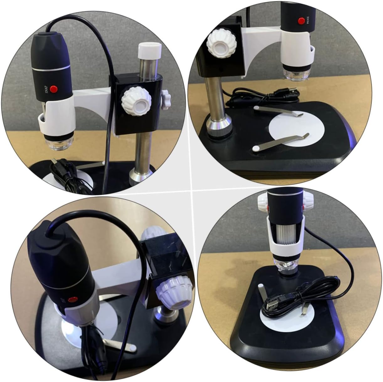 Homoyoyo Microscopio Cámaras Digitales Microscopio Digital Holográfico Espejo Lupa de mano Lupa de Soldadura Lupa Negro Dispositivo de Detección