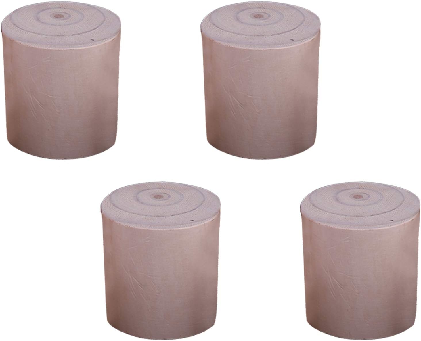 Patas cilíndricas de madera maciza de pino para gabinete, patas de soporte para mesa de café, patas de sofá, patas de cama, 23 tamaños, para mesa de
