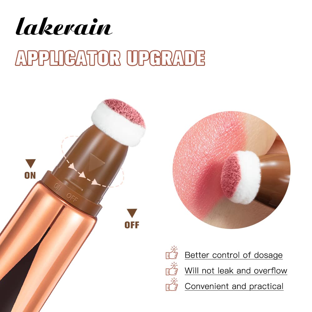 3 unidades de barra de belleza líquida, resaltador de maquillaje, rubor, resaltador líquido, barra de contorno, barra de belleza multifuncional,