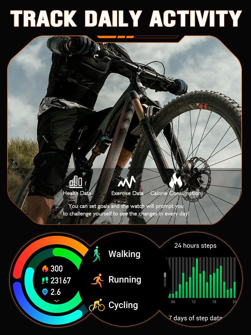 Relojes inteligentes militares para hombres, reloj inteligente táctico, hacerresponder llamadas, frecuencia cardíaca, oxígeno en sangre, monitor de
