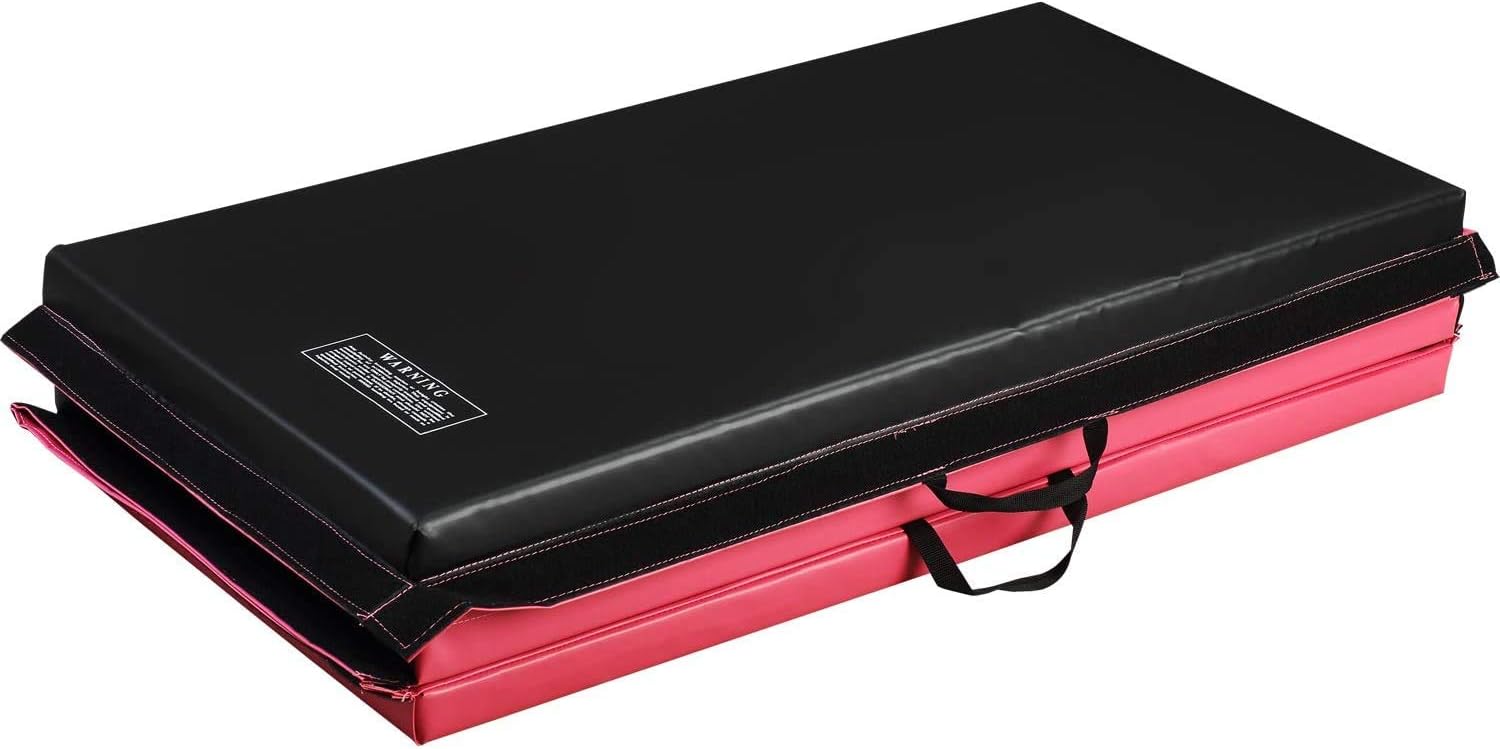 M HI-Mat – Esterilla de gimnasia para el hogar, gimnasia para tumbar, estera para niños, plegable con asa